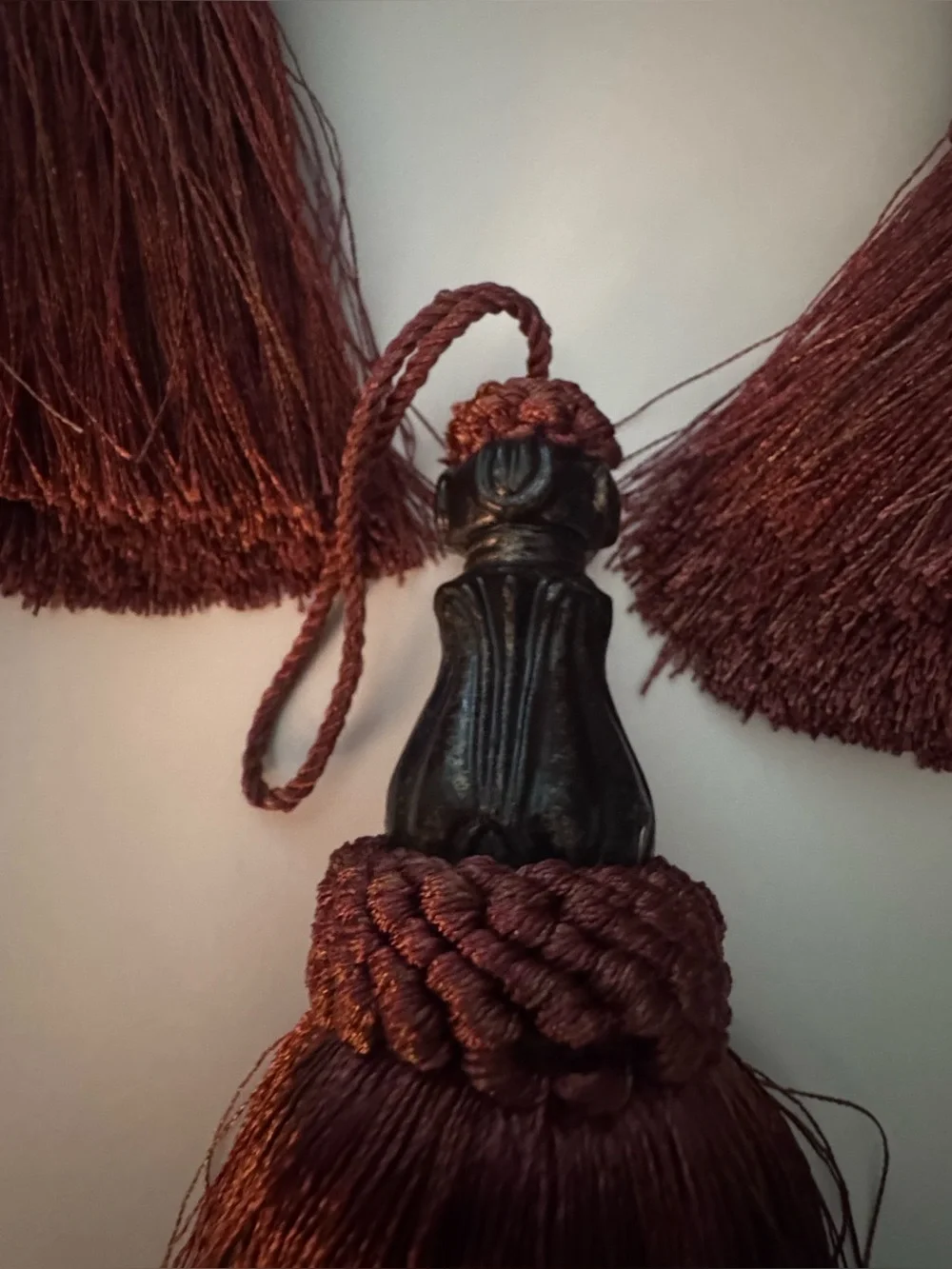 Elegance Burgundy Tassel Set in Deep Burgundy